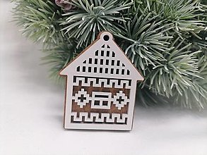 Dekorácie - Vianočná ozdoba na stromček - perníkový domček - 15933408_