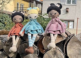 Hračky - Háčkované bábiky - Akiba, Alina, Akina - 15936122_