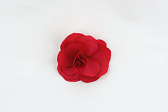 Brošne - Brošňa karmínová červená ruža - 15937568_