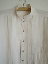 Pánske oblečenie - Mušelínová pánska košeľa s krátkym rukávom - 15937491_