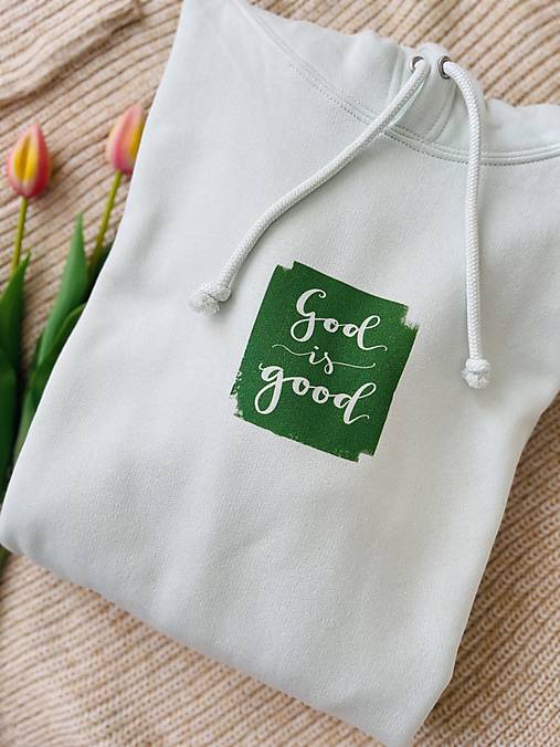 Mikiny - Mikina "God is good" - 15938644_