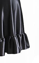 Sukne - Čierna midi sukňa ZINA - 15939156_