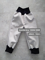 Detské oblečenie - Softshellové nohavice s fleecon, sivé, 86 - 15939320_
