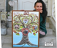 Obrazy - Maľba "Strom rodiny"     ( bez fotky ) - 15941356_