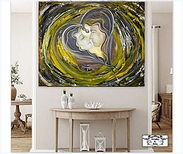 Obrazy - „Láska nepozná hranice" ♥ - maľba ( 100x80cm) - 15942285_