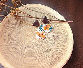 Náušnice - náušnice echinacea | miniberry (menšie (napichovačky)) - 15941096_