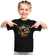 Detské oblečenie - Rubikova kocka detské (7-8 rokov - Oranžová) - 15941930_