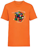 Detské oblečenie - Rubikova kocka detské (7-8 rokov - Oranžová) - 15941947_