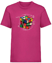 Detské oblečenie - Rubikova kocka detské (3-4 roky - Ružová) - 15941962_