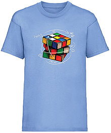 Detské oblečenie - Rubikova kocka detské (3-4 roky - Modrá) - 15941969_