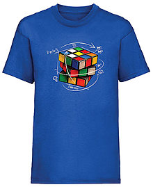 Detské oblečenie - Rubikova kocka detské (3-4 roky  - Modrá) - 15941983_