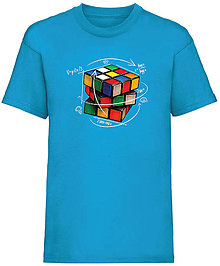 Detské oblečenie - Rubikova kocka detské (3-4 roky  - Modrá) - 15941990_