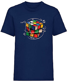 Detské oblečenie - Rubikova kocka detské (7-8 rokov - Modrá) - 15942010_