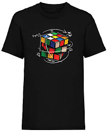 Detské oblečenie - Rubikova kocka detské (5-6 rokov - Čierna) - 15942023_