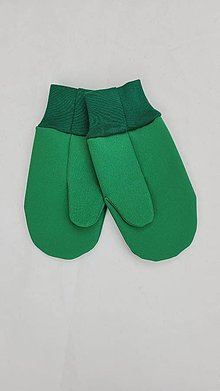 Detské doplnky - Rukavice softshellové flísove "Tráva" zelene - 15942596_