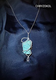 Náhrdelníky - náhrdelník s chryzokolom - 15940317_