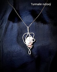 Náhrdelníky - náhrdelník s ružovým turmalínom - 15940324_