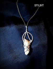Náhrdelníky - náhrdelník so stilbitom - 15940331_