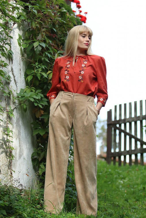 Nohavice - Menčestrové nohavice Pravá dáma - 15940827_