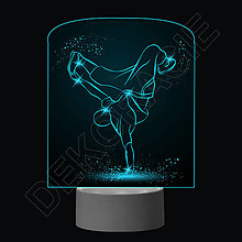 Svietidlá - 3D dotyková lampa s diaľkovým ovládaním - BREAK DANCE - 15941328_