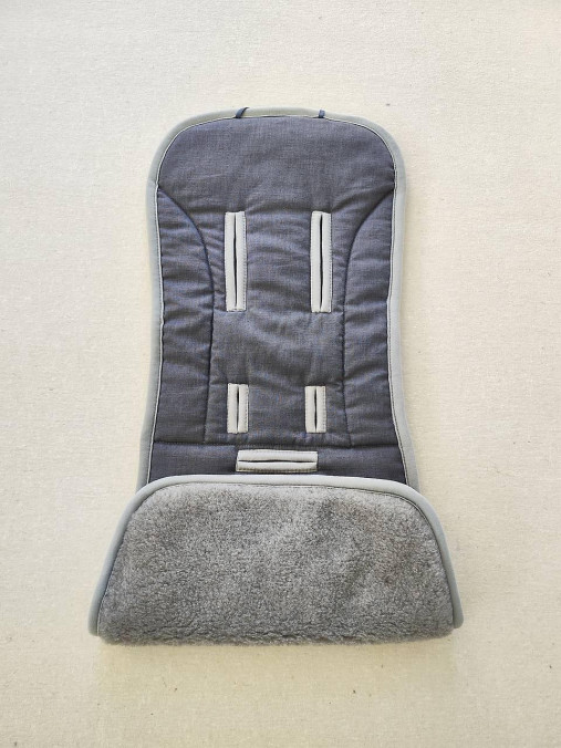 Detský textil - MERINO podložka OYSTER ZERO 100% wool Grey proti poteniu a prehriatiu 100% ľan Antracit - 15944526_