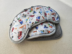 Detský textil - VLNIENKA Podložka do autosedačky AXKID MINIKID 0-25  kg 100% MERINO proti poteniu a prehriatiu a prechladnutiu Autíčka 1 - 15944327_
