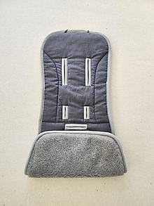 Detský textil - MERINO podložka OYSTER ZERO 100% wool Grey proti poteniu a prehriatiu 100% ľan Antracit - 15944526_