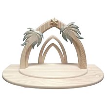 Dekorácie - Africký vianočný betlehem s palmami - 15943986_