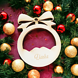 Dekorácie - Vianočné gule s gravírovaným menom - 15945753_
