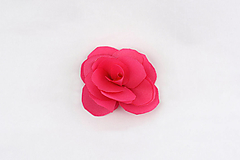 Brošne - Brošňa sýto ružová ruža - 15944539_