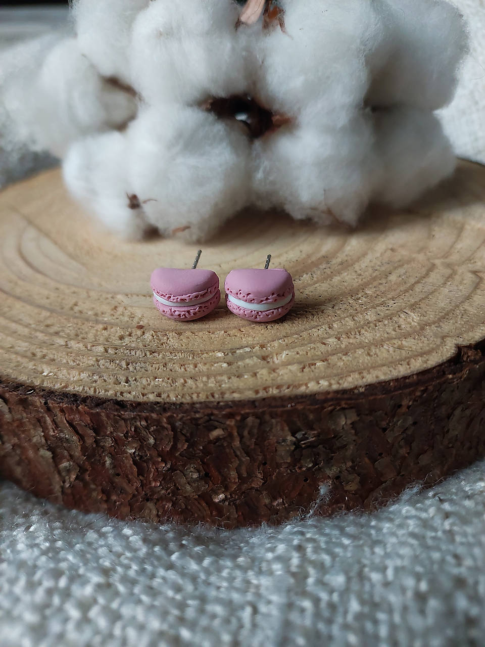 Napichovacie náušnice MAKRÓNKA