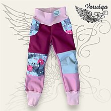 Detské oblečenie - Softshelové nohavice rastúce (86 - Ružová) - 15946115_