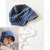 Detské čiapky - 100% merino čiapka so šiltom piesková - 15946109_