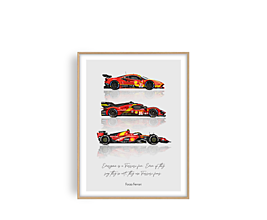 Grafika - Forza Ferrari | Limitovaná edice (Bilé pozadí) - 15946288_