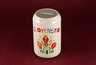 Nádoby - Pokladnička keramická - ornament (pokladnička - ľudové kvety) - 15947377_