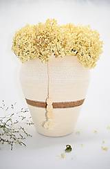 Dekorácie - Vysoká váza na sušené aranžmá 1950 - 15951247_