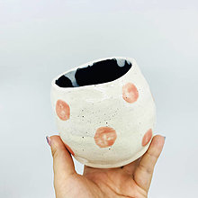Nádoby - Keramika Body (Ružové bodky) - 15952223_