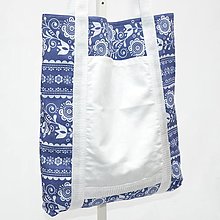 Nákupné tašky - Nákupná eko taška TERKA modrá - 15950709_