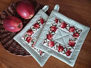 Úžitkový textil - Jablkové chňapky - 15951318_
