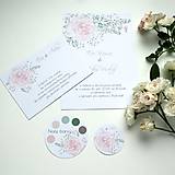 Papiernictvo - Ruža púdrová - svadobné oznámenie - 15950760_