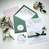 Papiernictvo - Ruža púdrová - svadobné oznámenie - 15950761_