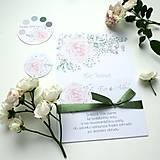 Papiernictvo - Ruža púdrová - svadobné oznámenie - 15950762_