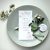 Papiernictvo - Ruža púdrová - svadobné oznámenie - 15950768_