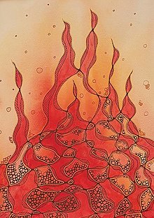 Obrazy - Oheň - štyri živly - 15951958_