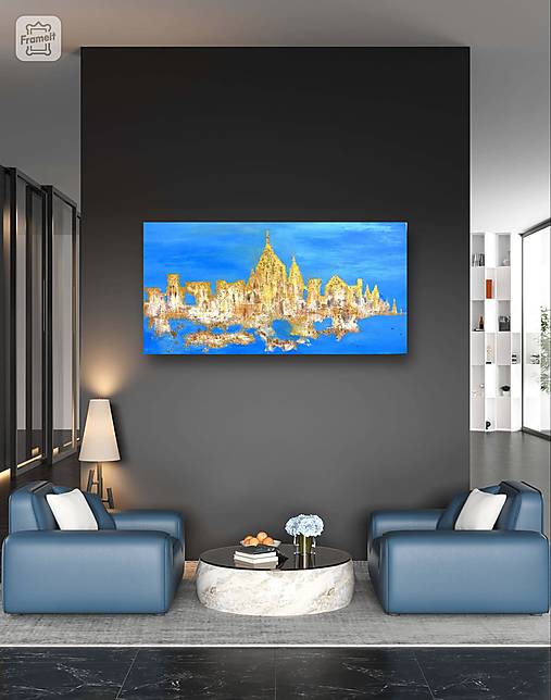 Obrazy - Silueta mesta - 15952644_