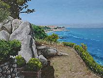 Obrazy - Obraz "Výhľad na mesto Tropea, Taliansko" - 15952566_