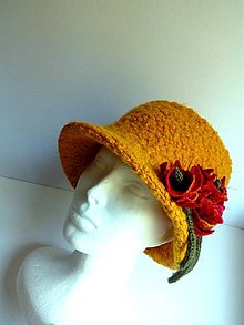 Čiapky, čelenky, klobúky - Zimný klobúk - žltý - 15953356_
