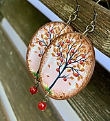Náušnice - Náušnice Jabloňový strom, séria Jeseň - 15953759_