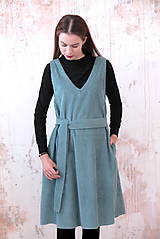 Šaty - Menčestrové šaty mint Cornelia - 15954687_