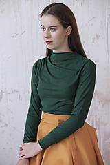 Topy, tričká, tielka - Bambusový top zelený Colette - 15956013_